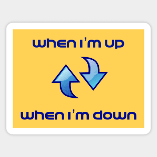 "When I'm Up When I'm Down" I Just Need U Toby Mac lyrics WEAR YOUR WORSHIP colour Jesus God Christian Design Sticker